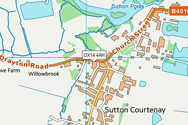 OX14 4AH map - OS VectorMap District (Ordnance Survey) OX14 4AH map - OS VectorMap District (Ordnance Survey)