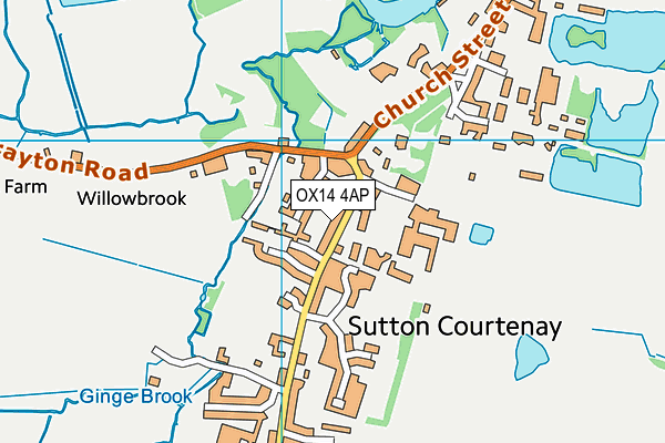 OX14 4AP map - OS VectorMap District (Ordnance Survey) OX14 4AP map - OS VectorMap District (Ordnance Survey)