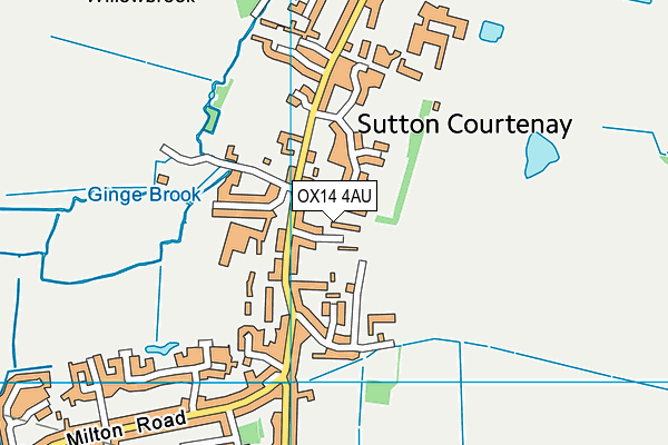 OX14 4AU map - OS VectorMap District (Ordnance Survey) OX14 4AU map - OS VectorMap District (Ordnance Survey)