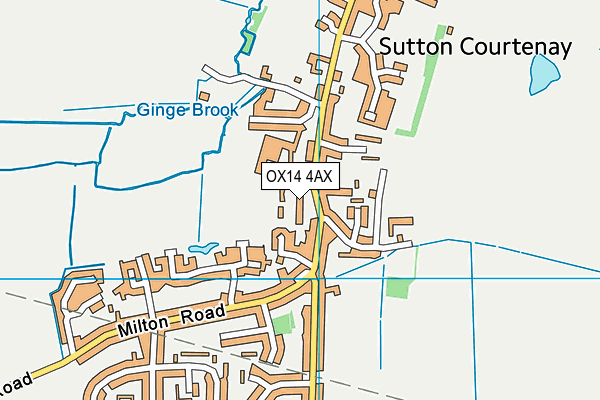 OX14 4AX map - OS VectorMap District (Ordnance Survey) OX14 4AX map - OS VectorMap District (Ordnance Survey)