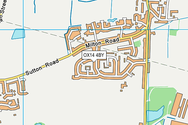 OX14 4BY map - OS VectorMap District (Ordnance Survey) OX14 4BY map - OS VectorMap District (Ordnance Survey)