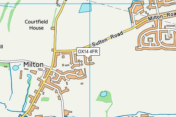 OX14 4FR map - OS VectorMap District (Ordnance Survey) OX14 4FR map - OS VectorMap District (Ordnance Survey)