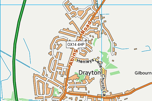 OX14 4HP map - OS VectorMap District (Ordnance Survey) OX14 4HP map - OS VectorMap District (Ordnance Survey)