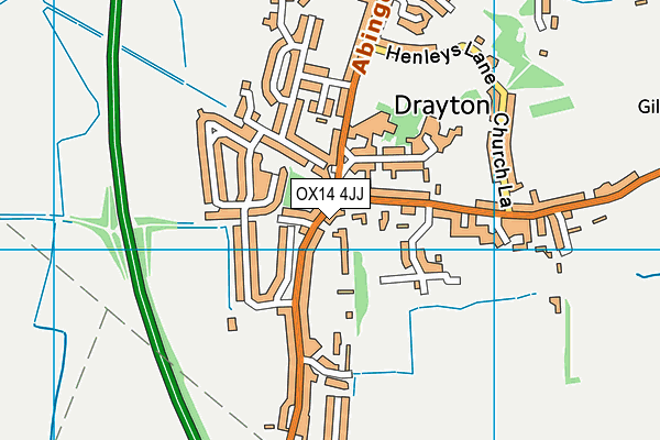 OX14 4JJ map - OS VectorMap District (Ordnance Survey) OX14 4JJ map - OS VectorMap District (Ordnance Survey)