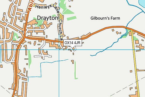 OX14 4JR map - OS VectorMap District (Ordnance Survey) OX14 4JR map - OS VectorMap District (Ordnance Survey)