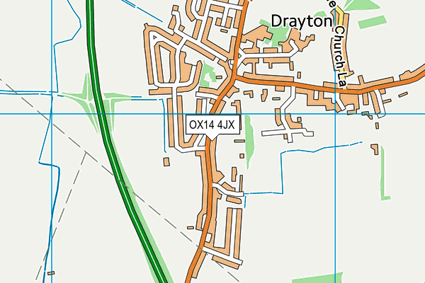 OX14 4JX map - OS VectorMap District (Ordnance Survey) OX14 4JX map - OS VectorMap District (Ordnance Survey)