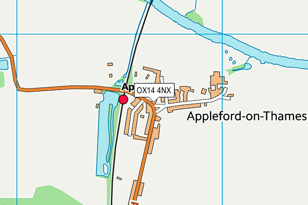 OX14 4NX map - OS VectorMap District (Ordnance Survey) OX14 4NX map - OS VectorMap District (Ordnance Survey)
