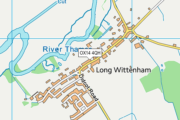 OX14 4QH map - OS VectorMap District (Ordnance Survey)