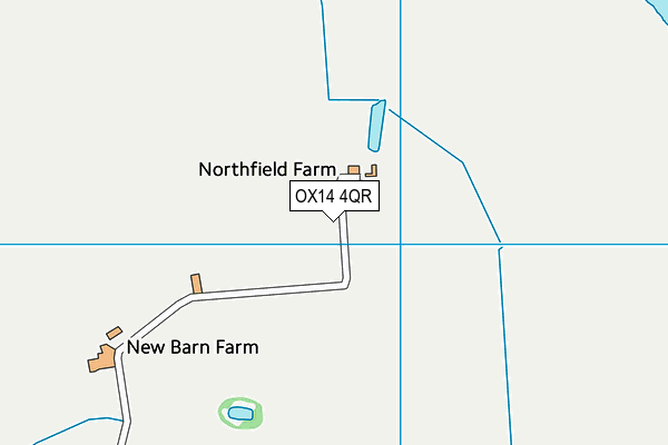 OX14 4QR map - OS VectorMap District (Ordnance Survey)