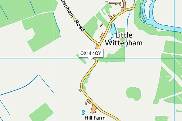 OX14 4QY map - OS VectorMap District (Ordnance Survey) OX14 4QY map - OS VectorMap District (Ordnance Survey)
