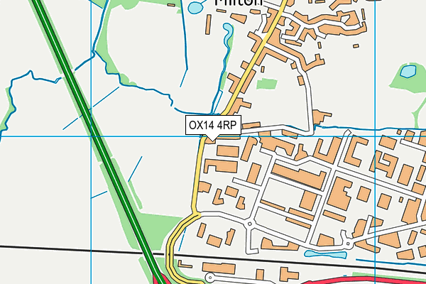 OX14 4RP map - OS VectorMap District (Ordnance Survey) OX14 4RP map - OS VectorMap District (Ordnance Survey)
