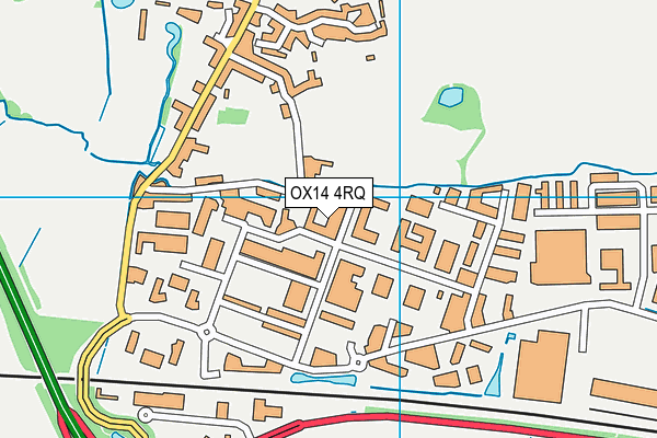 OX14 4RQ map - OS VectorMap District (Ordnance Survey) OX14 4RQ map - OS VectorMap District (Ordnance Survey)
