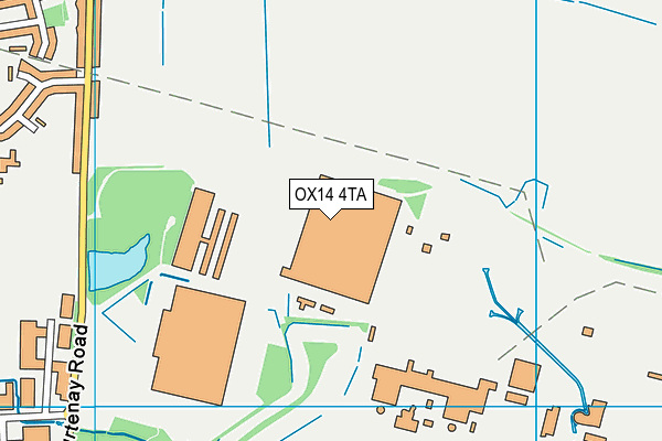 OX14 4TA map - OS VectorMap District (Ordnance Survey) OX14 4TA map - OS VectorMap District (Ordnance Survey)