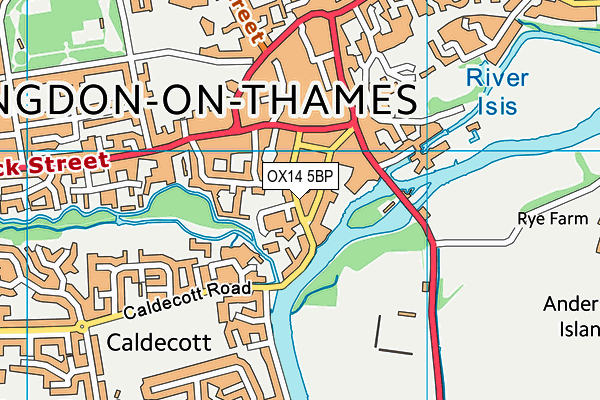 OX14 5BP map - OS VectorMap District (Ordnance Survey) OX14 5BP map - OS VectorMap District (Ordnance Survey)