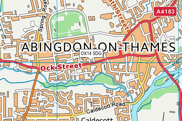 OX14 5DG map - OS VectorMap District (Ordnance Survey) OX14 5DG map - OS VectorMap District (Ordnance Survey)