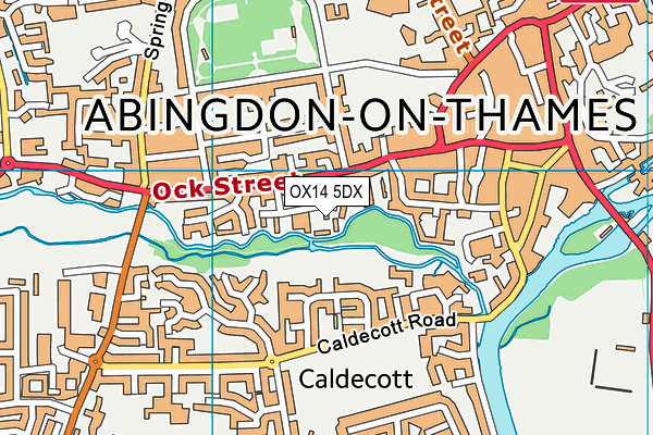 OX14 5DX map - OS VectorMap District (Ordnance Survey) OX14 5DX map - OS VectorMap District (Ordnance Survey)