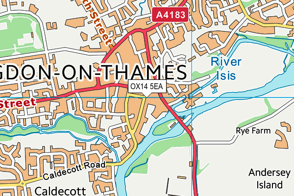 OX14 5EA map - OS VectorMap District (Ordnance Survey) OX14 5EA map - OS VectorMap District (Ordnance Survey)