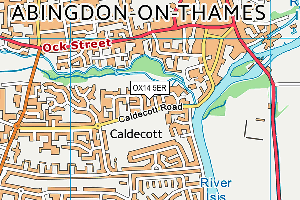 OX14 5ER map - OS VectorMap District (Ordnance Survey) OX14 5ER map - OS VectorMap District (Ordnance Survey)