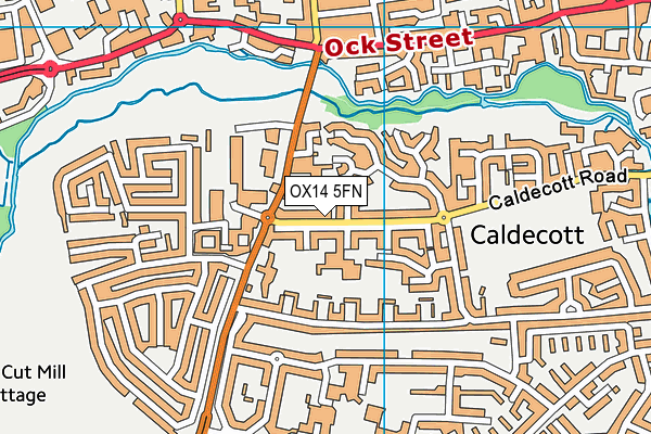OX14 5FN map - OS VectorMap District (Ordnance Survey) OX14 5FN map - OS VectorMap District (Ordnance Survey)