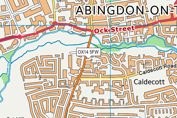 OX14 5FW map - OS VectorMap District (Ordnance Survey) OX14 5FW map - OS VectorMap District (Ordnance Survey)
