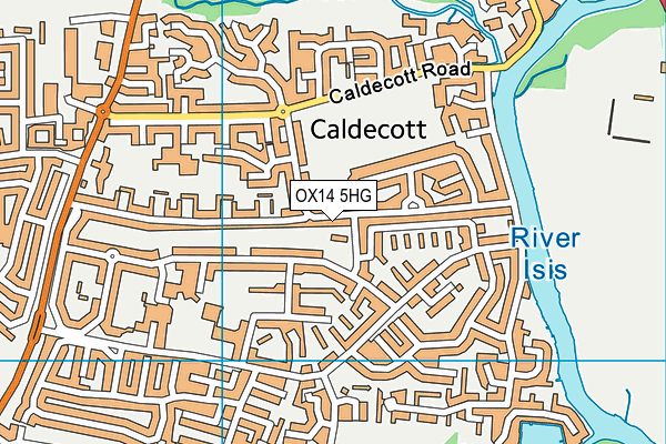 OX14 5HG map - OS VectorMap District (Ordnance Survey) OX14 5HG map - OS VectorMap District (Ordnance Survey)