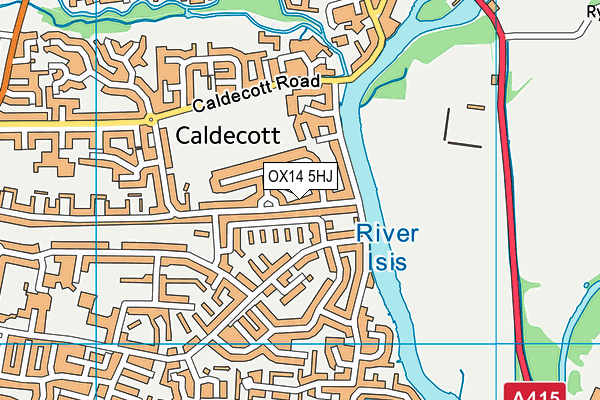 OX14 5HJ map - OS VectorMap District (Ordnance Survey)