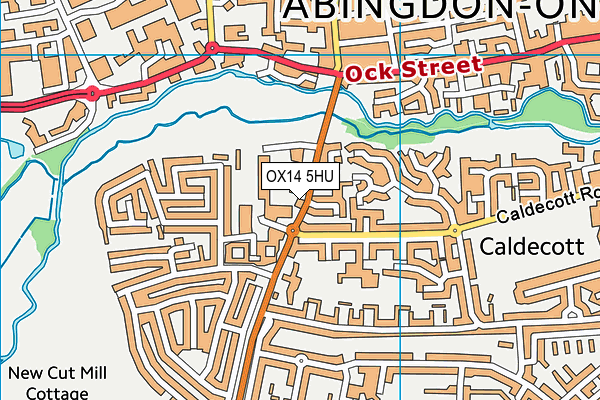OX14 5HU map - OS VectorMap District (Ordnance Survey) OX14 5HU map - OS VectorMap District (Ordnance Survey)