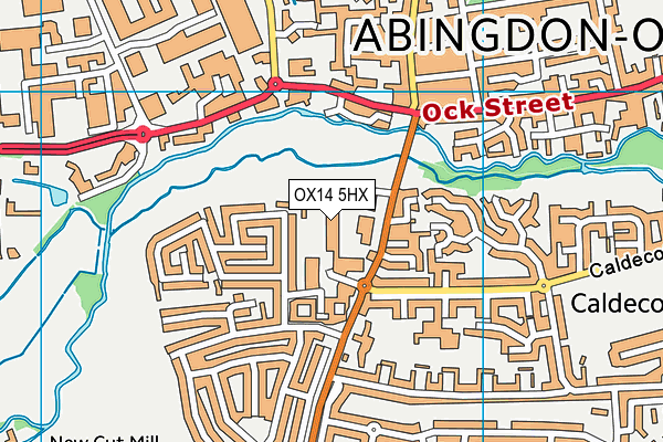 OX14 5HX map - OS VectorMap District (Ordnance Survey) OX14 5HX map - OS VectorMap District (Ordnance Survey)