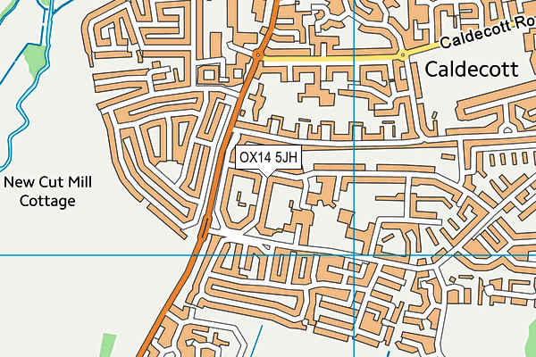 OX14 5JH map - OS VectorMap District (Ordnance Survey) OX14 5JH map - OS VectorMap District (Ordnance Survey)