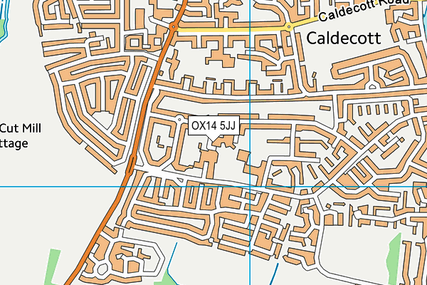 OX14 5JJ map - OS VectorMap District (Ordnance Survey) OX14 5JJ map - OS VectorMap District (Ordnance Survey)