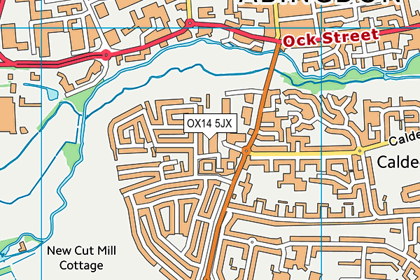 OX14 5JX map - OS VectorMap District (Ordnance Survey) OX14 5JX map - OS VectorMap District (Ordnance Survey)