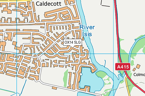 OX14 5LG map - OS VectorMap District (Ordnance Survey) OX14 5LG map - OS VectorMap District (Ordnance Survey)