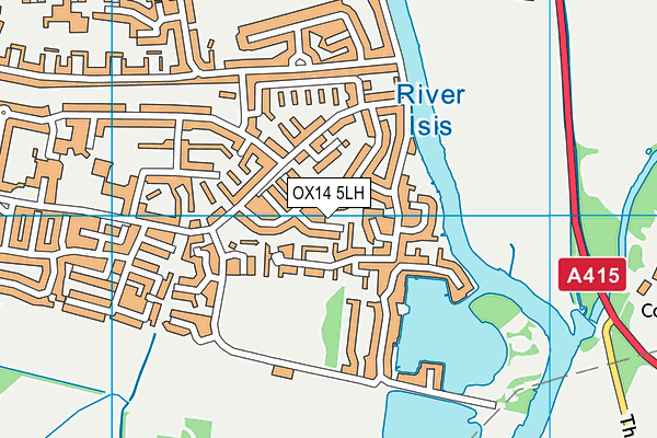 OX14 5LH map - OS VectorMap District (Ordnance Survey) OX14 5LH map - OS VectorMap District (Ordnance Survey)