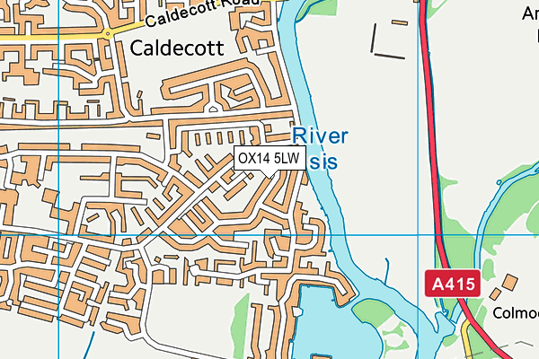 OX14 5LW map - OS VectorMap District (Ordnance Survey)