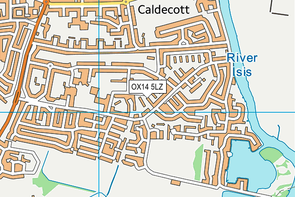 OX14 5LZ map - OS VectorMap District (Ordnance Survey) OX14 5LZ map - OS VectorMap District (Ordnance Survey)
