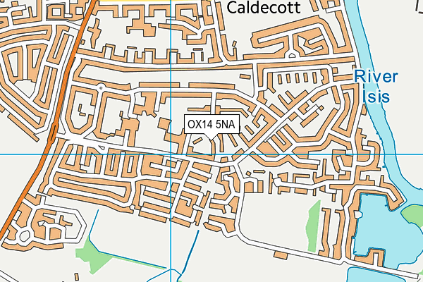 OX14 5NA map - OS VectorMap District (Ordnance Survey) OX14 5NA map - OS VectorMap District (Ordnance Survey)