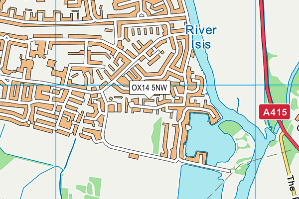 OX14 5NW map - OS VectorMap District (Ordnance Survey) OX14 5NW map - OS VectorMap District (Ordnance Survey)