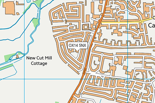 OX14 5NX map - OS VectorMap District (Ordnance Survey) OX14 5NX map - OS VectorMap District (Ordnance Survey)