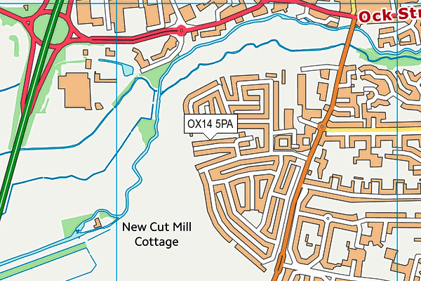 OX14 5PA map - OS VectorMap District (Ordnance Survey) OX14 5PA map - OS VectorMap District (Ordnance Survey)