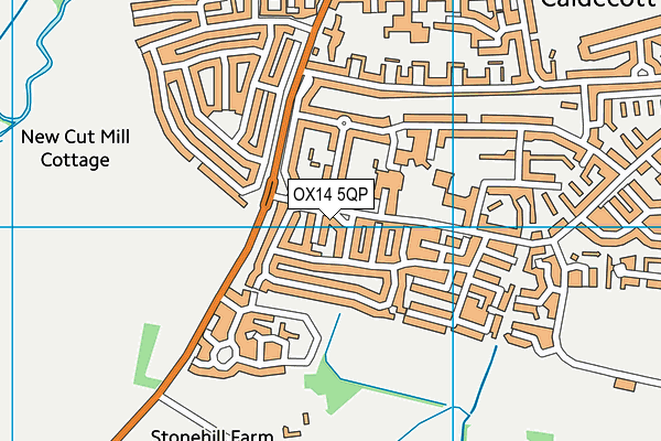 OX14 5QP map - OS VectorMap District (Ordnance Survey) OX14 5QP map - OS VectorMap District (Ordnance Survey)