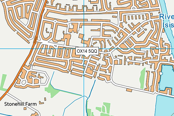 OX14 5QQ map - OS VectorMap District (Ordnance Survey) OX14 5QQ map - OS VectorMap District (Ordnance Survey)