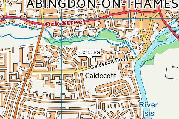 OX14 5RG map - OS VectorMap District (Ordnance Survey) OX14 5RG map - OS VectorMap District (Ordnance Survey)