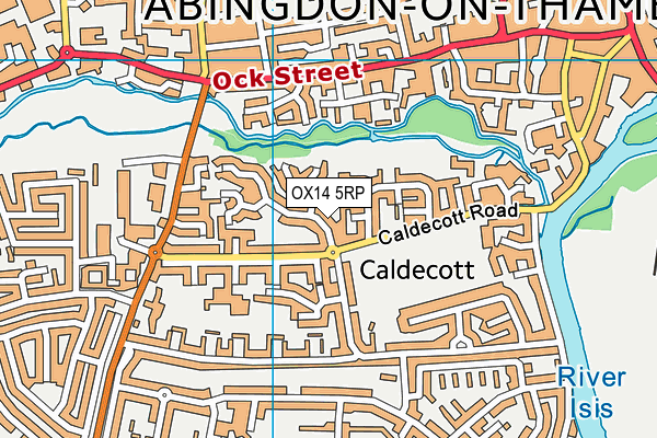OX14 5RP map - OS VectorMap District (Ordnance Survey)