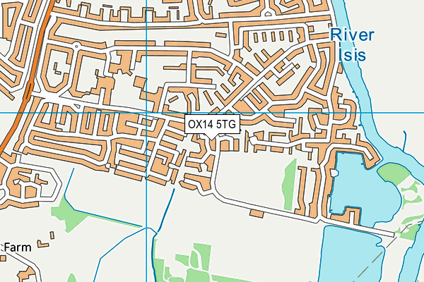 OX14 5TG map - OS VectorMap District (Ordnance Survey) OX14 5TG map - OS VectorMap District (Ordnance Survey)