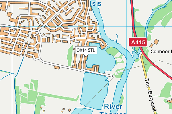OX14 5TL map - OS VectorMap District (Ordnance Survey) OX14 5TL map - OS VectorMap District (Ordnance Survey)