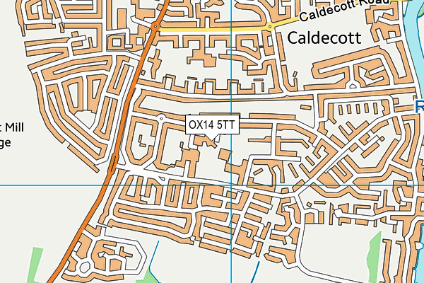 OX14 5TT map - OS VectorMap District (Ordnance Survey) OX14 5TT map - OS VectorMap District (Ordnance Survey)