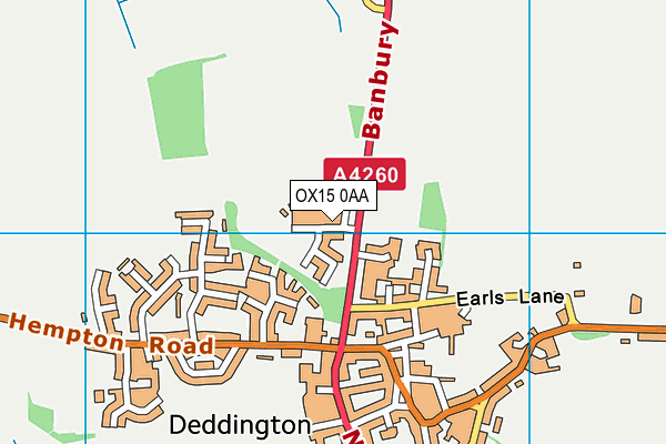 OX15 0AA map - OS VectorMap District (Ordnance Survey) OX15 0AA map - OS VectorMap District (Ordnance Survey)