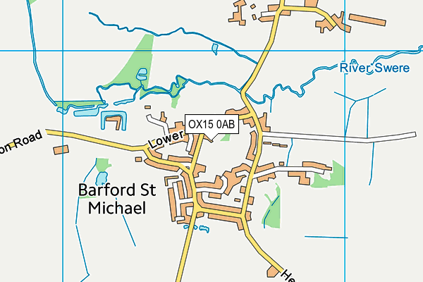 OX15 0AB map - OS VectorMap District (Ordnance Survey) OX15 0AB map - OS VectorMap District (Ordnance Survey)
