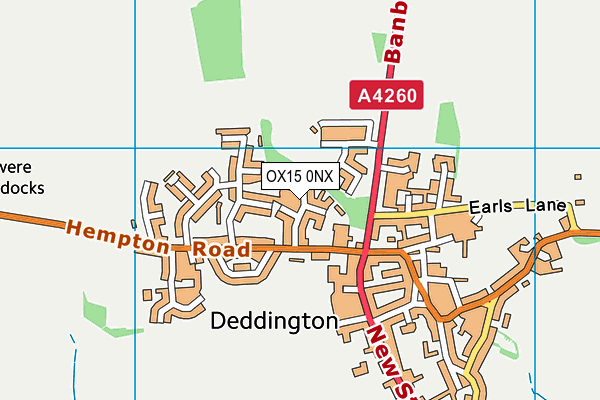 OX15 0NX map - OS VectorMap District (Ordnance Survey) OX15 0NX map - OS VectorMap District (Ordnance Survey)