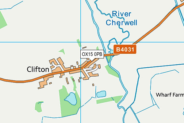 OX15 0PB map - OS VectorMap District (Ordnance Survey) OX15 0PB map - OS VectorMap District (Ordnance Survey)
